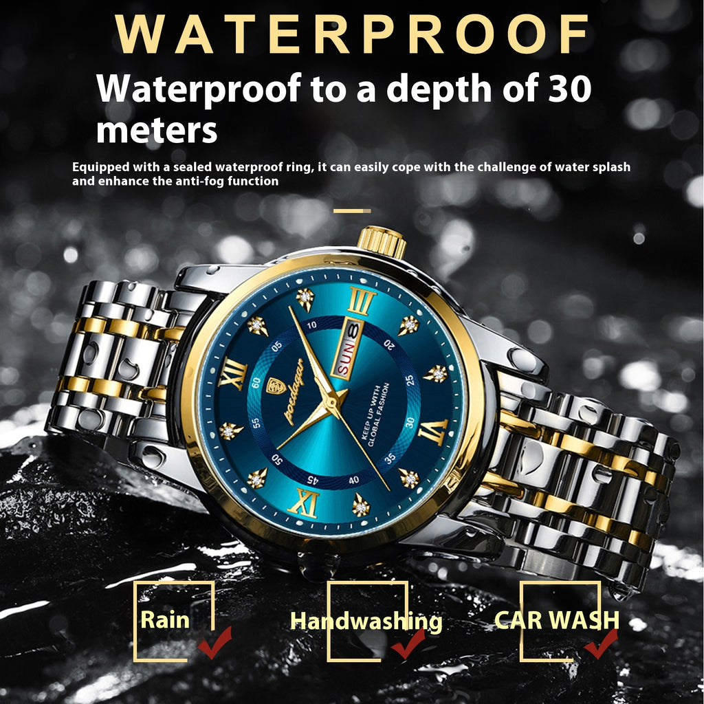 Montre Homme Luxe - Design Élégant & Résistant a L'Eau Aicha Royale