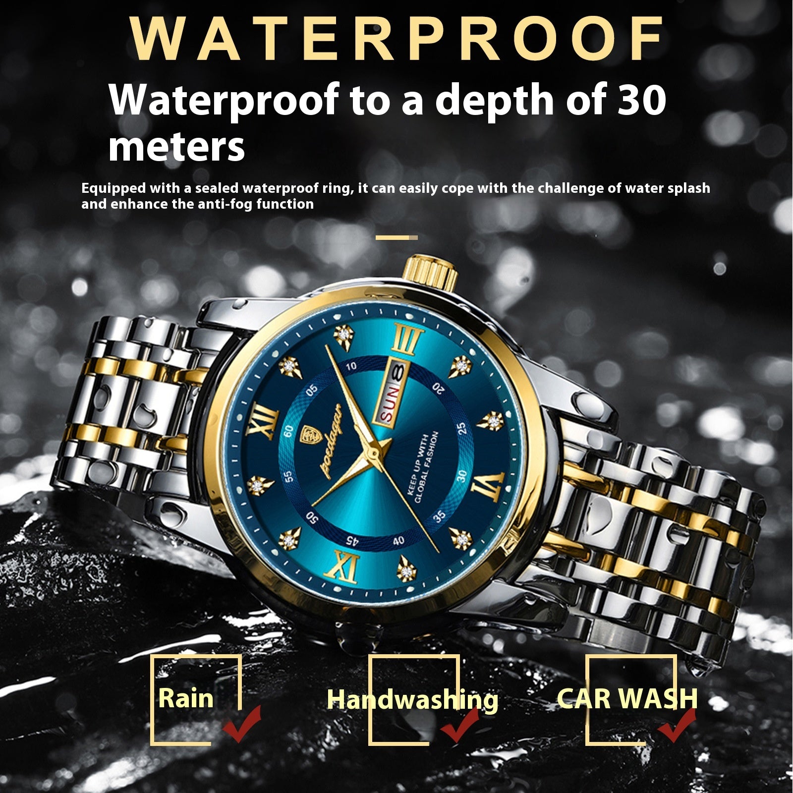 Montre Homme Luxe - Design Élégant & Résistant a L'Eau Aicha Royale