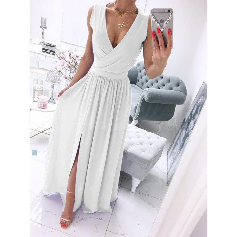 Robe Longue Femme Élégante-Robe Fluide Été Chic & Légère