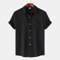 Chemise Homme Unie Manches Courtes- Style Casual Chic & Confort Premium Aicha Royale