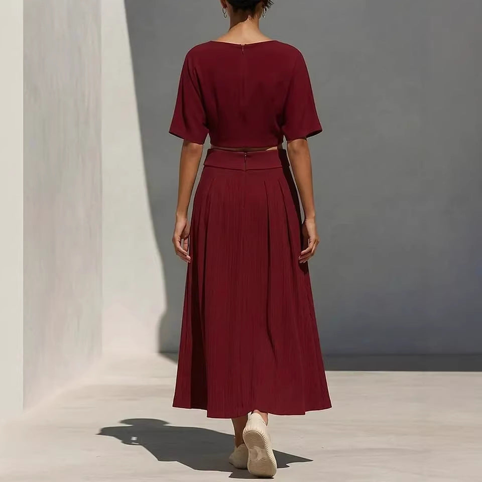 Ensemble Élégant 2 pièces-Coupe Fluide & Féminin Aïcha Royale