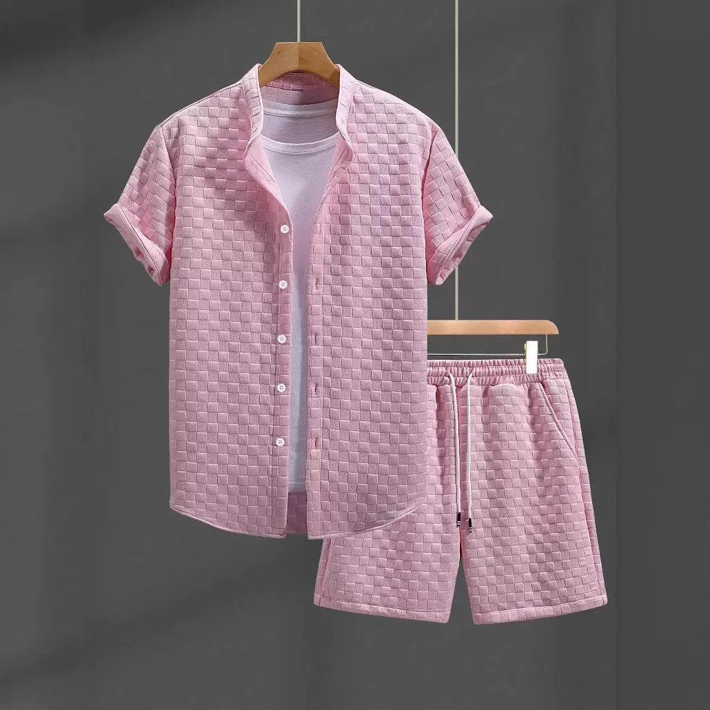 Chemise Homme Été Manches CourteStyle Casual Élégant & Confort Premium Aicha Royale