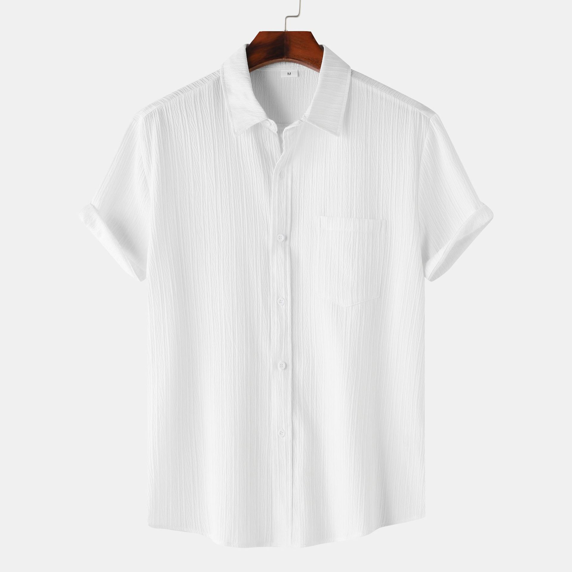 Chemise Homme Unie Manches Courtes- Style Casual Chic & Confort Premium Aicha Royale