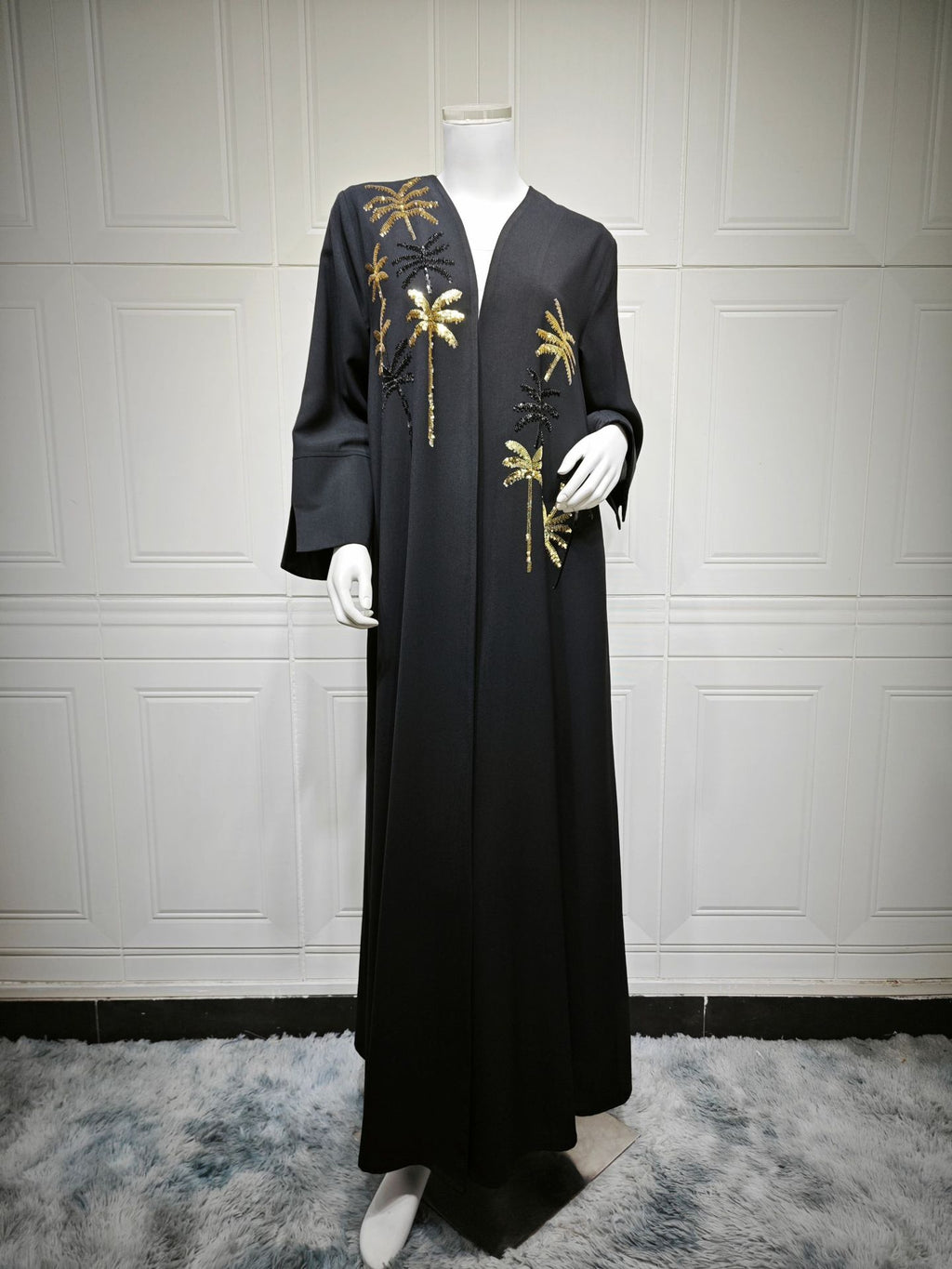 Abaya Élégance Noire-Aïcha Royale