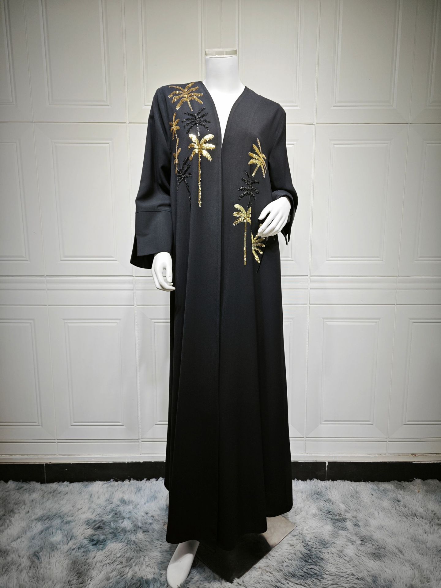 Abaya Élégance Noire-Aïcha Royale