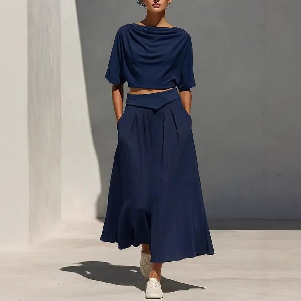 Ensemble Élégant 2 pièces-Coupe Fluide & Féminin Aïcha Royale