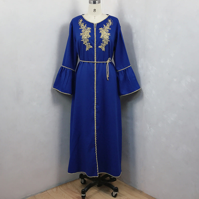 Caftan Femme Élégant-Robe Orientale Luxe Bridée & Chic