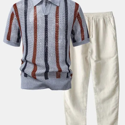 Chemise Homme Été Manches Courtes-Style Casual Élégant & Confort Premium Aicha Royale