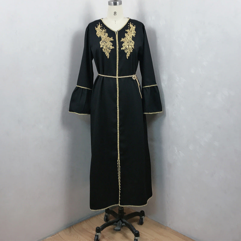 Caftan Femme Élégant-Robe Orientale Luxe Bridée & Chic