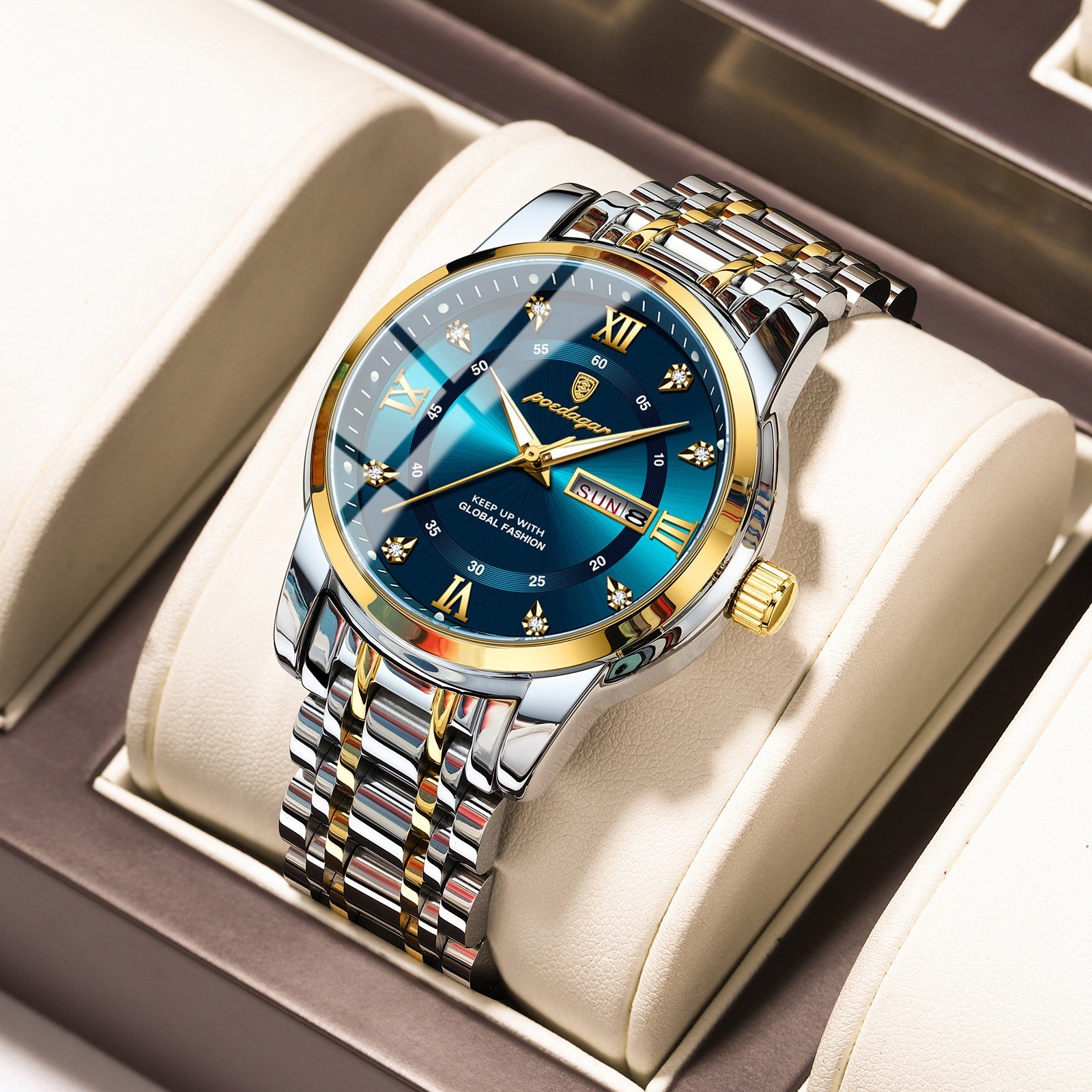 Montre Homme Luxe - Design Élégant & Résistant a L'Eau Aicha Royale