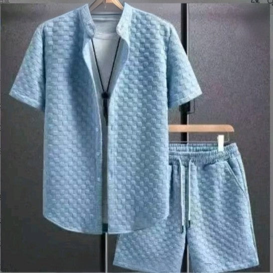 Chemise Homme Été Manches CourteStyle Casual Élégant & Confort Premium Aicha Royale