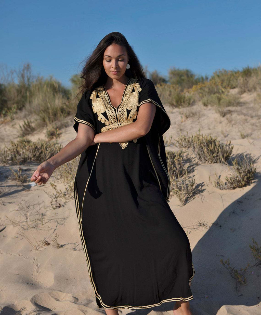 Robe Longue Bohème Femme-Robe Bridée Chic Été & Plage