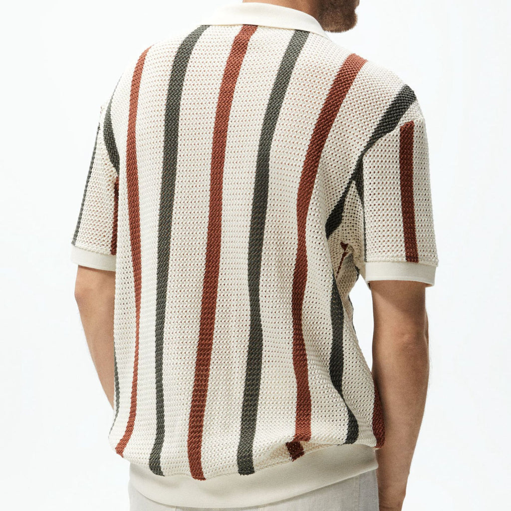 Chemise Homme Été Manches Courtes-Style Casual Élégant & Confort Premium Aicha Royale