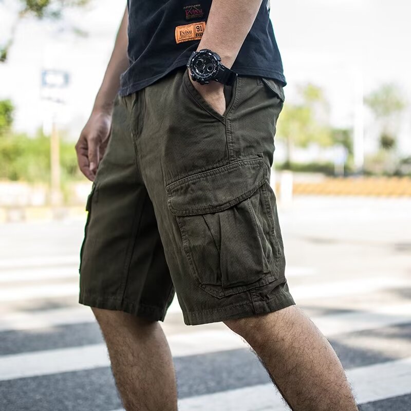Short Cargo Homme Multi-Poches - Style Casual & Confort Léger Aicha Royale