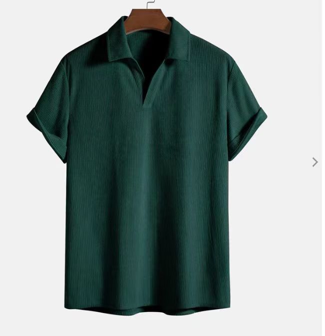 Chemise Homme Été Manches Courtes- Style Casual Élégant & confort Léger Aicha Royale