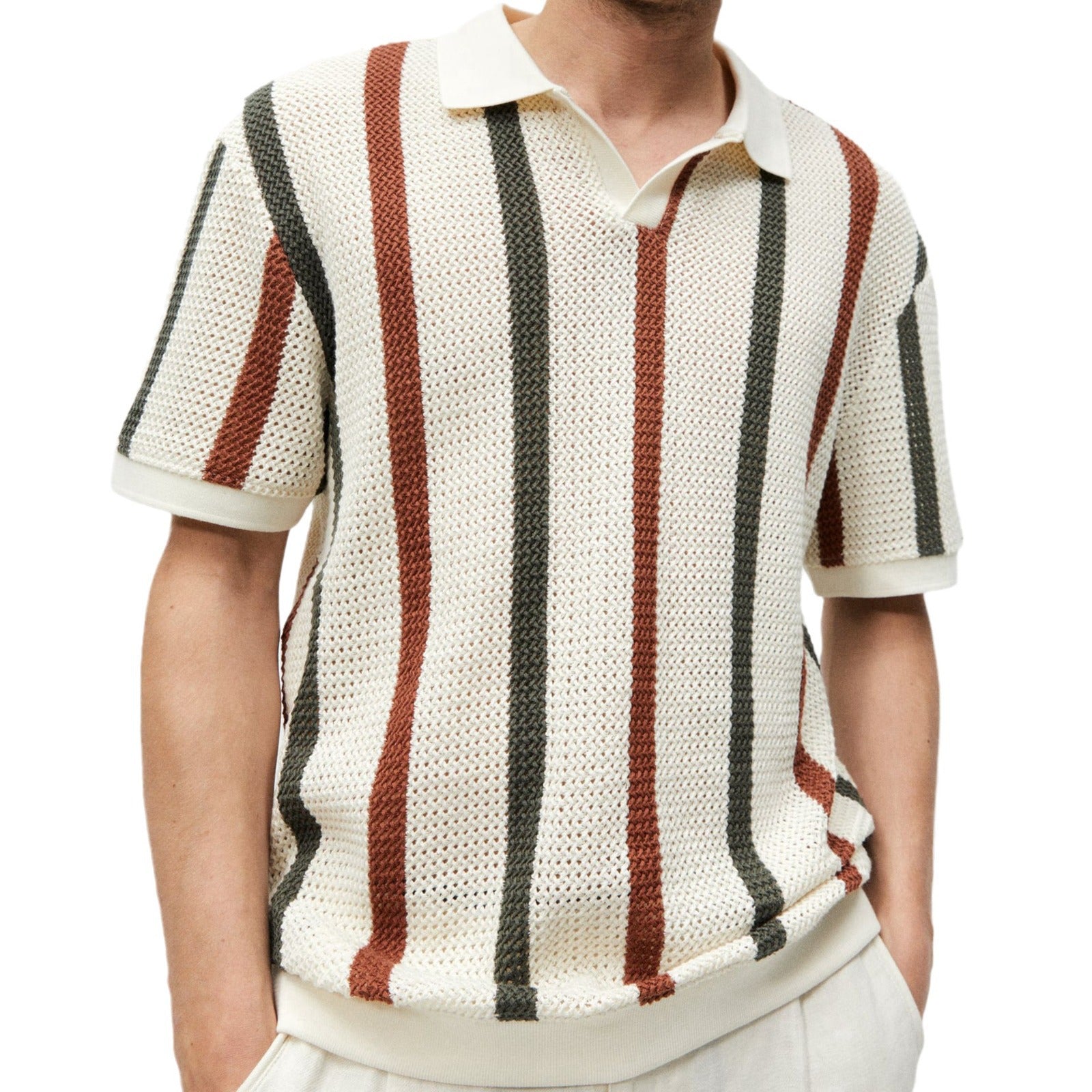 Chemise Homme Été Manches Courtes-Style Casual Élégant & Confort Premium Aicha Royale