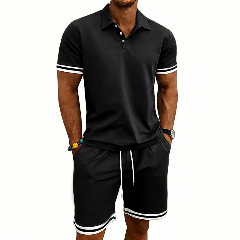Ensemble Homme Short Chic Été-Polo & Short Confort Tenue Décontractée Tendance