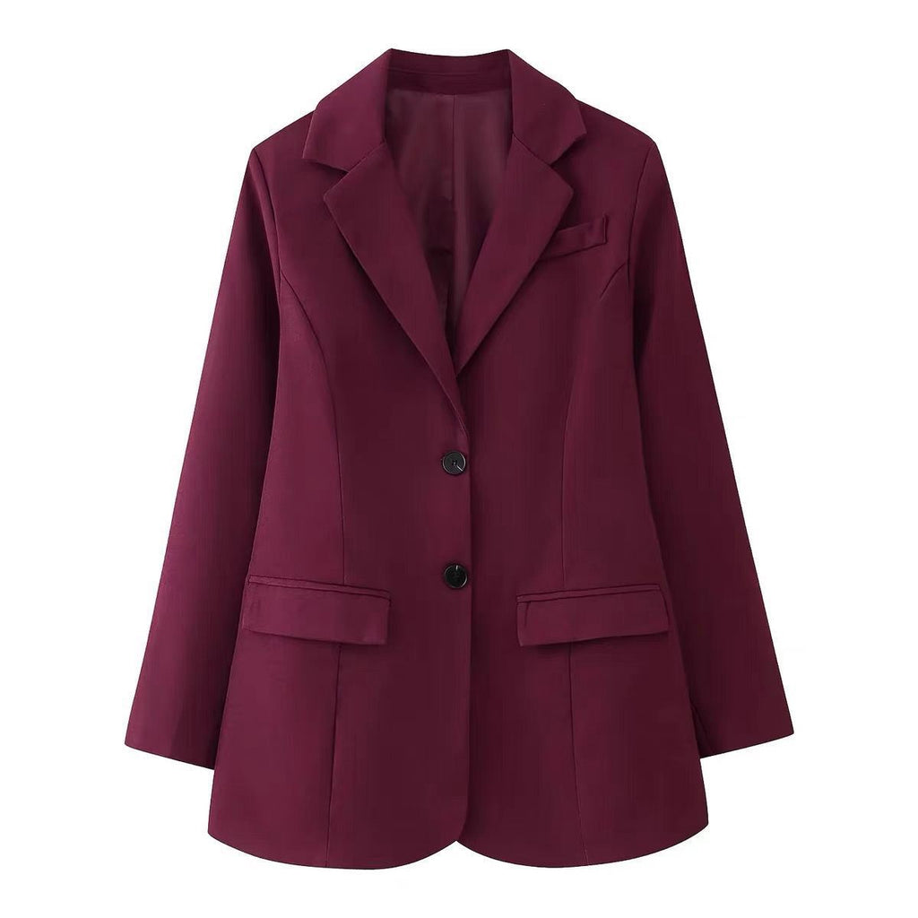 Blazer Femme Élégant-Veste Chic Coupe Ajustée Style Business & Soirée
