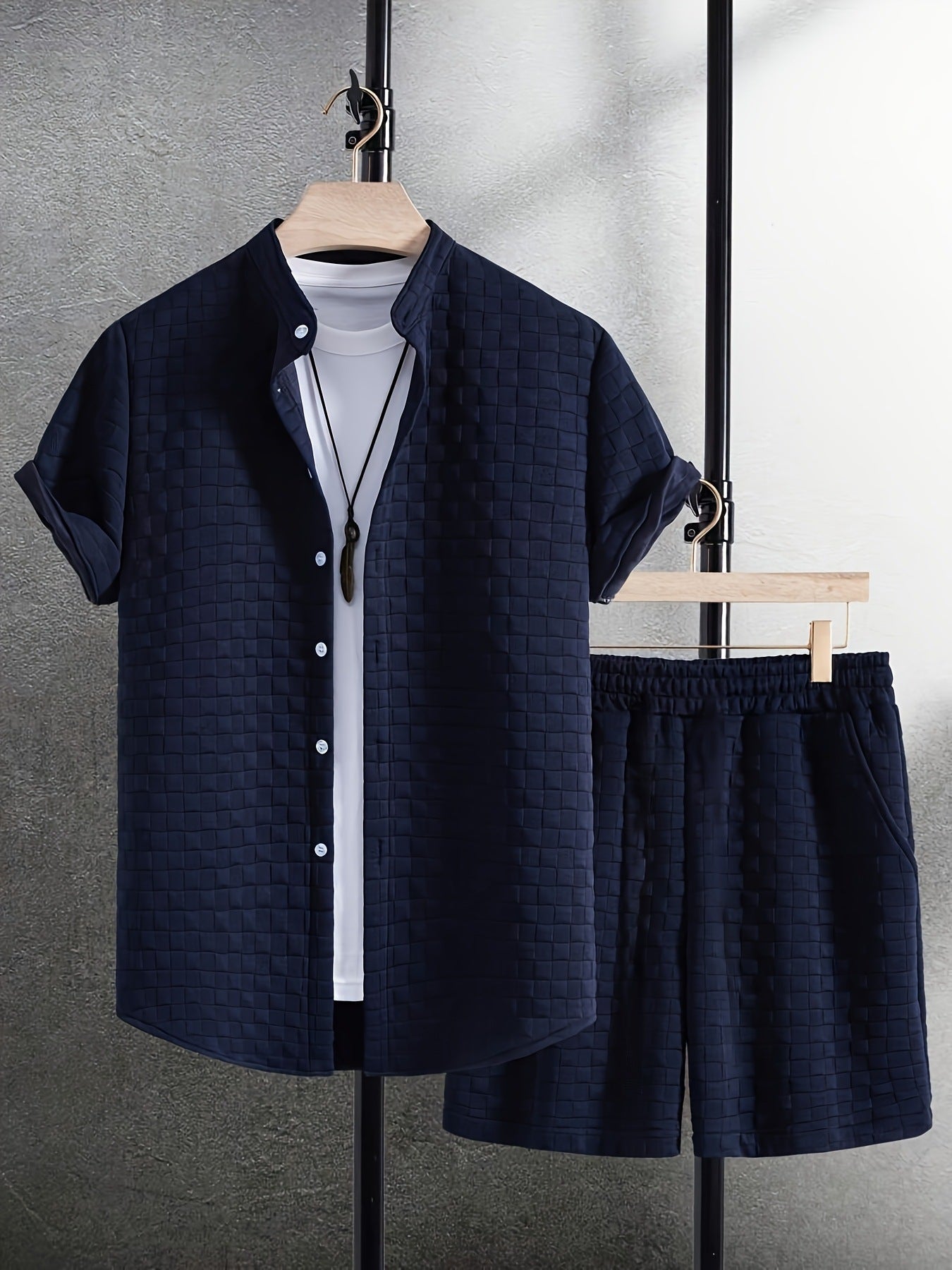 Chemise Homme Été Manches CourteStyle Casual Élégant & Confort Premium Aicha Royale