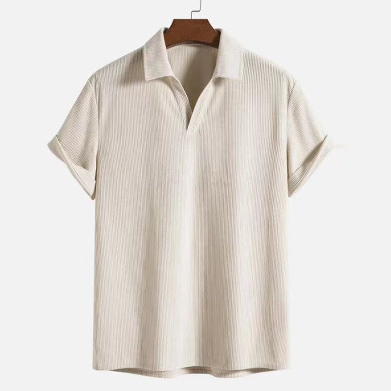 Chemise Homme Été Manches Courtes- Style Casual Élégant & confort Léger Aicha Royale