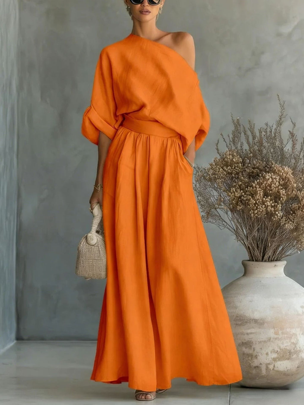 Ensemble 2 Pièces Femme- Élégant & Moderne Aïcha Royale