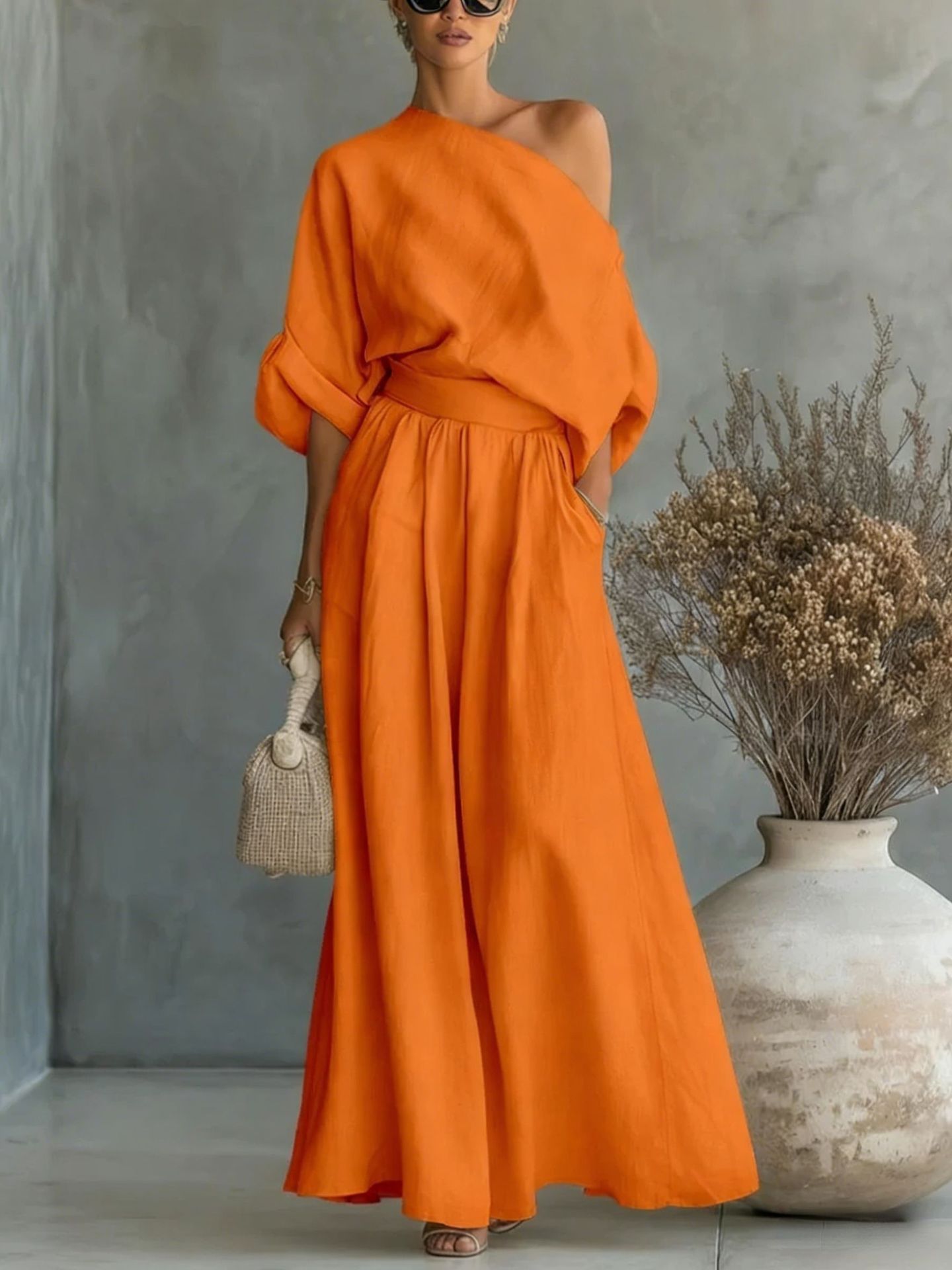 Ensemble 2 Pièces Femme- Élégant & Moderne Aïcha Royale