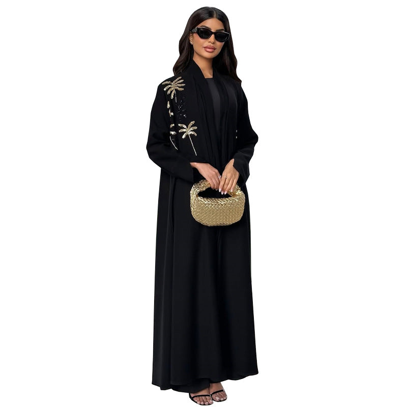 Abaya Élégance Noire-Aïcha Royale