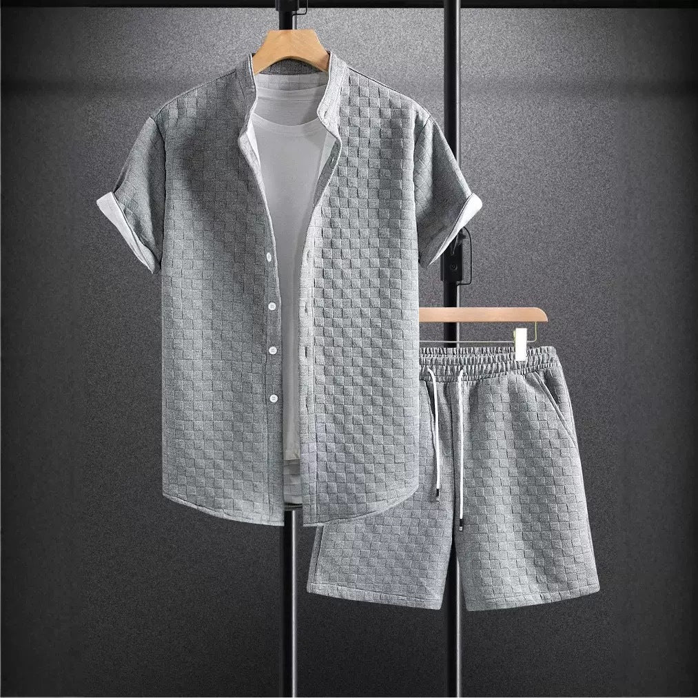 Chemise Homme Été Manches CourteStyle Casual Élégant & Confort Premium Aicha Royale
