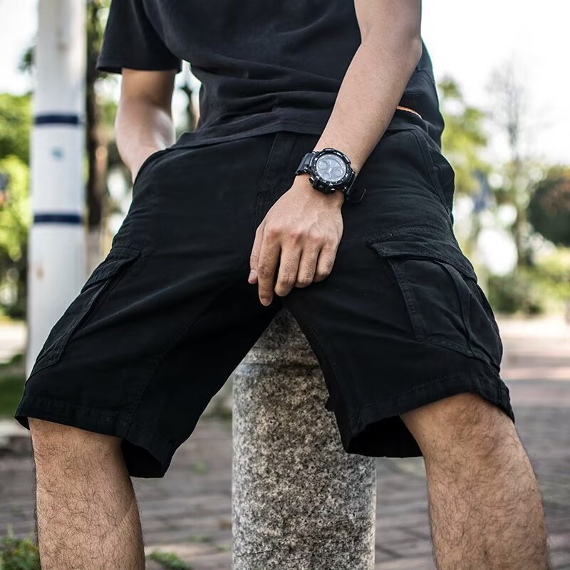 Short Cargo Homme Multi-Poches - Style Casual & Confort Léger Aicha Royale