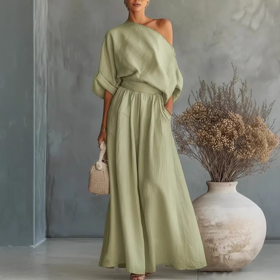 Ensemble 2 Pièces Femme- Élégant & Moderne Aïcha Royale