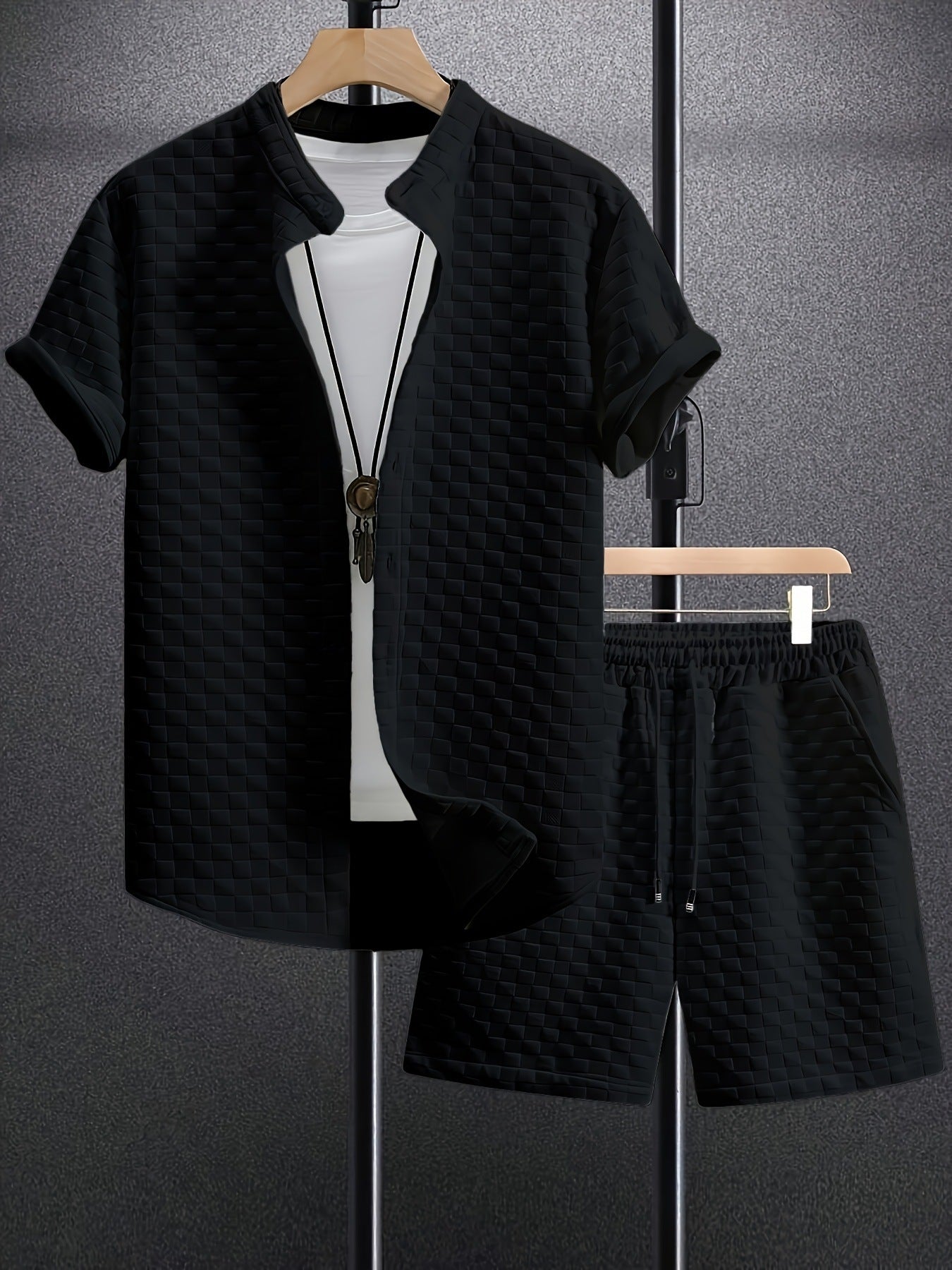 Chemise Homme Été Manches CourteStyle Casual Élégant & Confort Premium Aicha Royale
