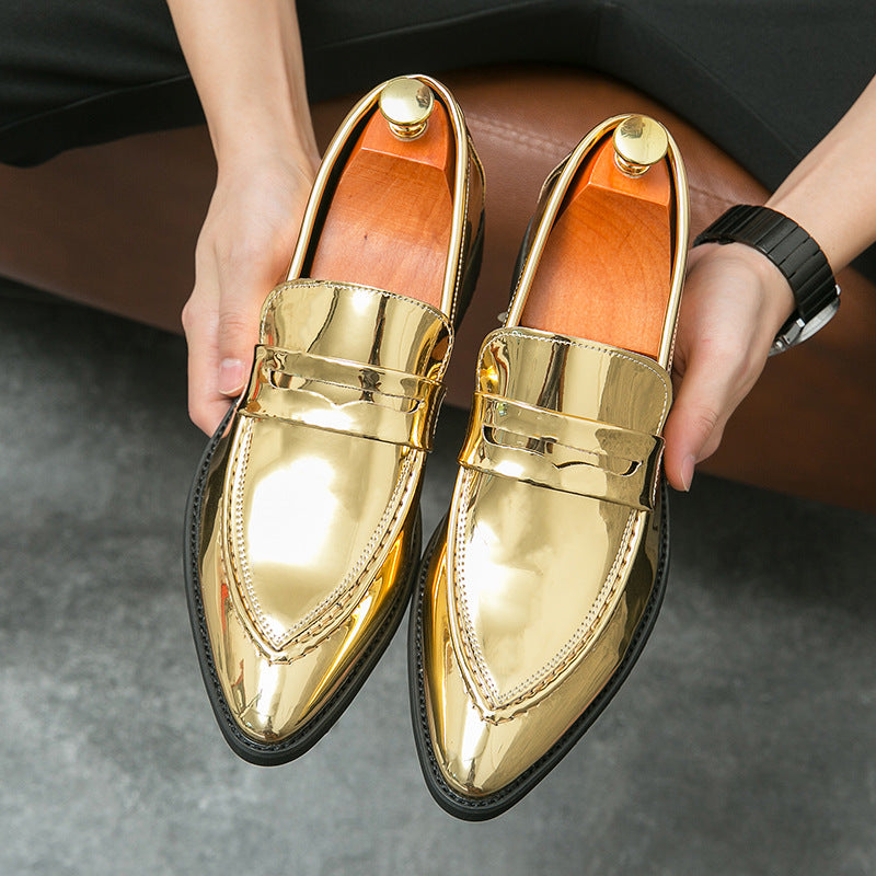 Mocassins Royal Gold - Élégance Luxe à Bout Pointu - Aicha Royal