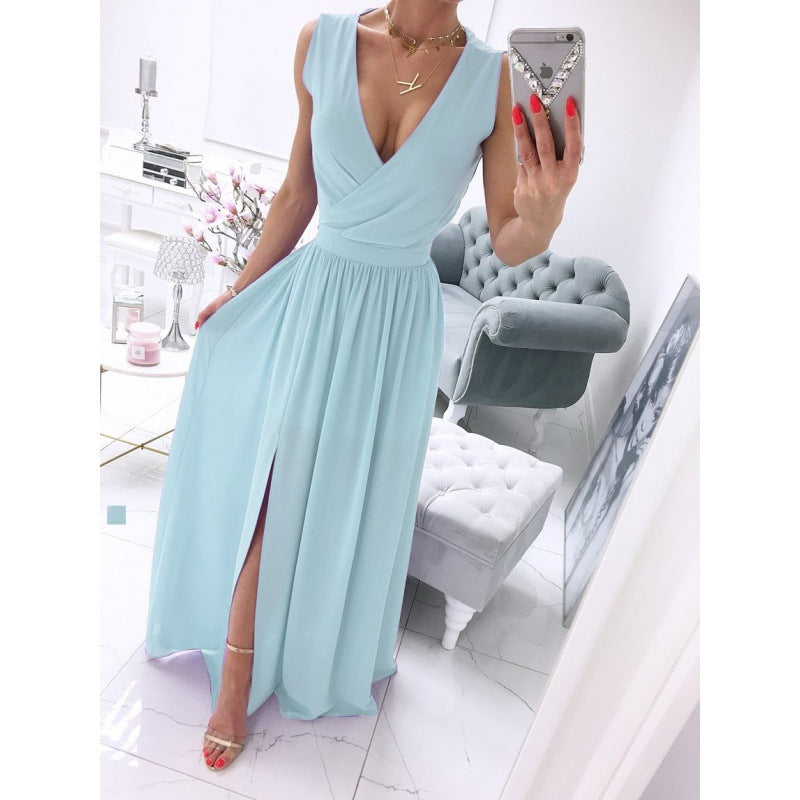 Robe Longue Femme Élégante-Robe Fluide Été Chic & Légère