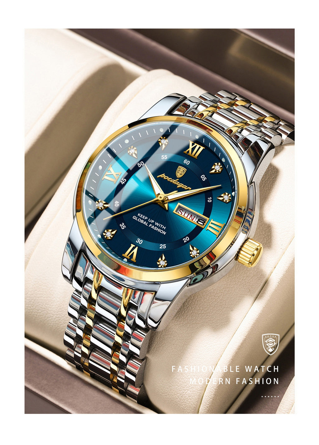 Montre Homme Luxe - Design Élégant & Résistant a L'Eau Aicha Royale