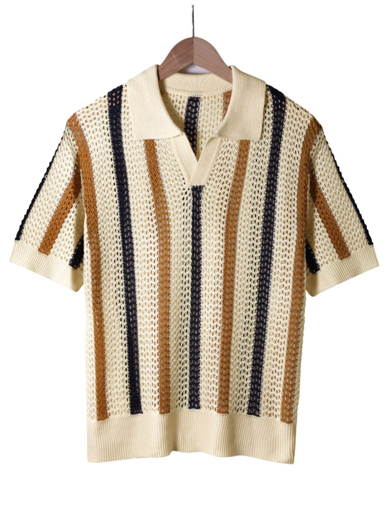 Chemise Homme Été Manches Courtes-Style Casual Élégant & Confort Premium Aicha Royale