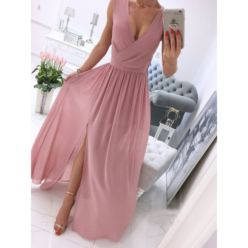 Robe Longue Femme Élégante-Robe Fluide Été Chic & Légère
