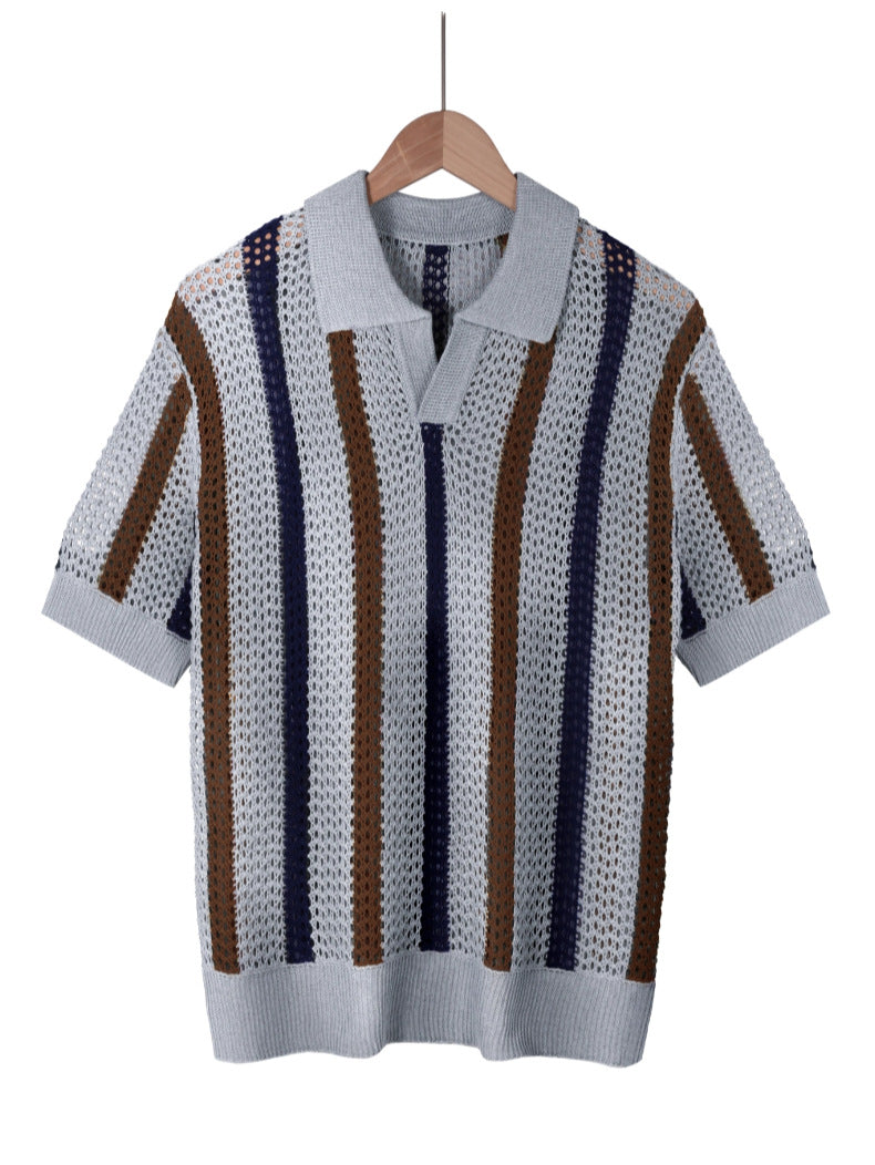 Chemise Homme Été Manches Courtes-Style Casual Élégant & Confort Premium Aicha Royale