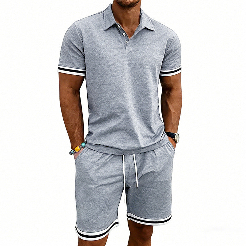 Ensemble Homme Short Chic Été-Polo & Short Confort Tenue Décontractée Tendance