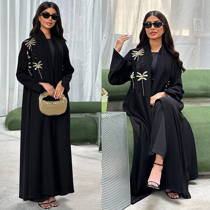 Abaya Élégance Noire-Aïcha Royale