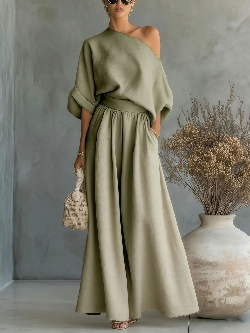 Ensemble 2 Pièces Femme- Élégant & Moderne Aïcha Royale
