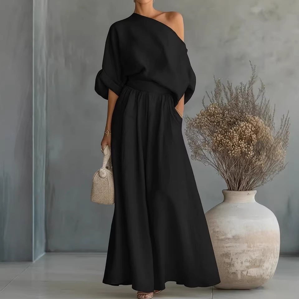 Ensemble 2 Pièces Femme- Élégant & Moderne Aïcha Royale