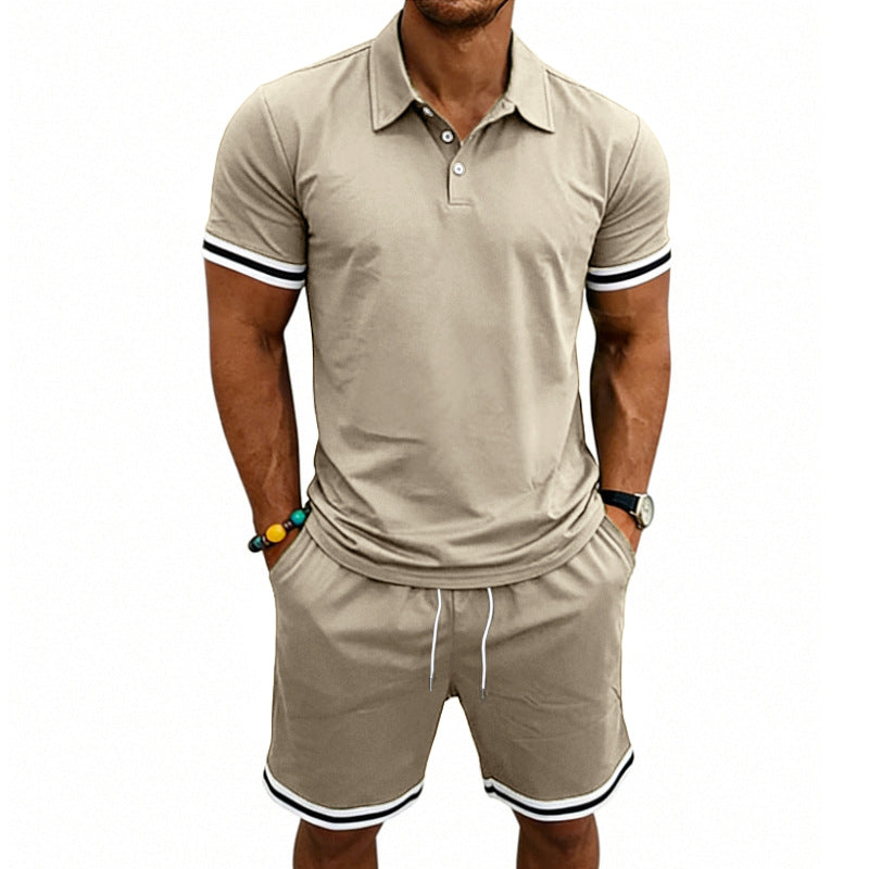 Ensemble Homme Short Chic Été-Polo & Short Confort Tenue Décontractée Tendance