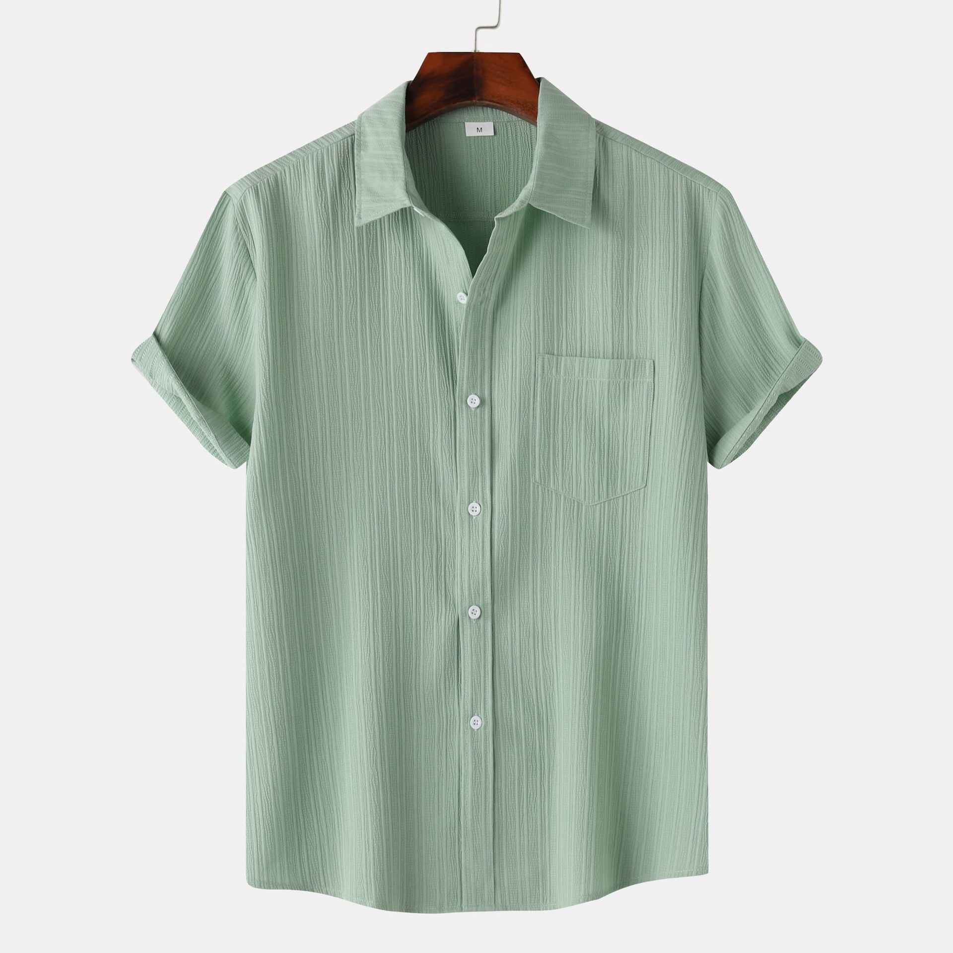 Chemise Homme Unie Manches Courtes- Style Casual Chic & Confort Premium Aicha Royale