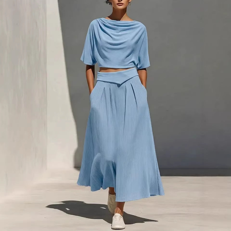 Ensemble Élégant 2 pièces-Coupe Fluide & Féminin Aïcha Royale